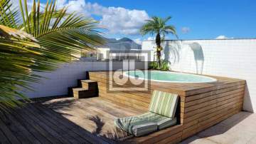 Venda Julio Bogoricin Recreio cobertura duplex 342 M² 4 suítes 4 vagas quadra praia JBRB501806 - JBRB501806