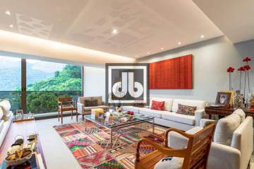 Imperdível - JBJB43301 Apartamentode ALTO PADRÃO na Lagoa Rodrigo de Freitas, acabamento de Luxo, com Vista CINEMATOGRÁFICA para LAGOA, CRISTO, MONTANHAS SUMARÉ, Pedra da Gávea, Mar do Leblon e muito Verde. - JBJB43301