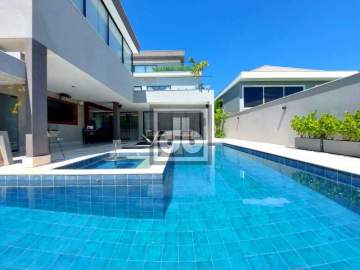 Ótima localização - CONDOMÍNIO ALPHAVILLE venda Espetacular Casa de alto luxo Salão em 3 ambientes fino acabamento, porcelanato 5suítes - JBB67145