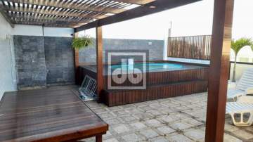 Oportunidade - VENDE - Recreio cobertura 3suítes, armários, piscina, churrasqueira, 3 vagas - JBRB501880