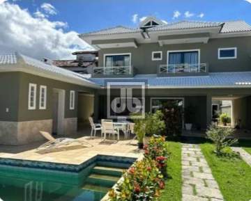 Oportunidade - Julio Bogoricin Vende Barra da Tijuca Lindíssima Casa Condomínio Interlagos de Itaúna Projeto Brezinski 5suítes armários piscina suna 6vagas na garagem - JBB67161