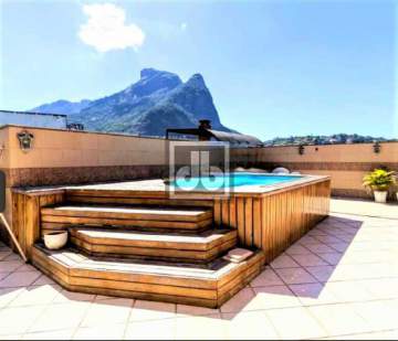 Imperdível - Barra - Jardim Oceânico - linda cobertura duplex - 472 m² - 5 quartos - 5 suítes - piscina - Vista panorâmica para à Pedra da Gávea e Pedra Bonita - Agende sua visita! - JBBO5009