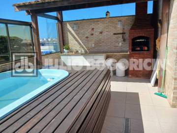 Oportunidade - JBRB502100 RECREIO MARAVILHOSA COBERTURA DUPLEX GLEBA A VARANDÃO 3 QUARTOS (1SUITE) TERRAÇO LAZER 2 VAGAS - JBRB502100