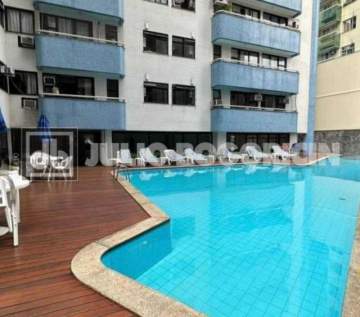 Apartamento de 2 quartos a venda no Leblon, varanda, vaga e piscina. - JBL200774