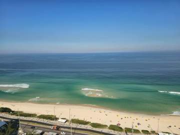 Imperdível - Barra da Tijuca, Lúcio Costa, frente mar, andar alto, sala, quarto, varanda, cozinha, garagem - JBB144825