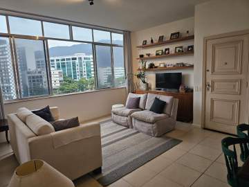Imperdível - Ipanema, próximo shopping Leblon, andar alto, vista parcial mar e lagoa, sala, 3 quartos, suíte, garagem - JBIPA34023