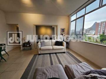 Imperdível - Ipanema, próximo shopping Leblon, andar alto, vista parcial mar e lagoa, sala, 3 quartos, suíte, garagem - JBIPA34023