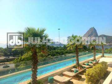 Imperdível - Flamengo! Rio By Yoo, empreendiento de luxo, oferece infraestrutura de lazer, varandão com vista espetacular para o Pão de Açucar, três suítes, lavabo e dependência completa. Duas vagas escrituradas! - JBF37589