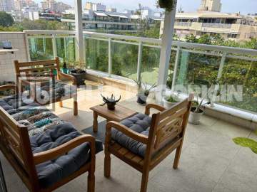 Imperdível - Recreio excelente cobertura duplex 205m² 4 quartos 1 suíte terraço 2 churrasqueiras 3 vagas - JBRB502234