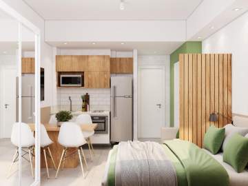 Imperdível - Centro - Lindo loft - Reformadíssimo e mobiliado - Claro e silencioso - Sala - Banheiro - Cozinha com cooktop - 20m² - Entrega imediata! - JBF16525