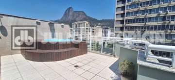 Cobertura duplex em Botafogo,vista livre para o Cristo,terraço com piscina e área gourmet. Reformada por arquiteto,planta excelente e localização nobre. - JBF51461