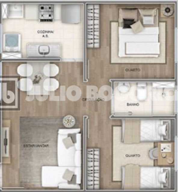 Conheça 15- Planta do imóvel - Vargem Grande oportunidade condomínio Novolar 2 quartos lazer completo segurança 24 horas vaga garagem - JBRB214426 - 15 15- Planta - 15