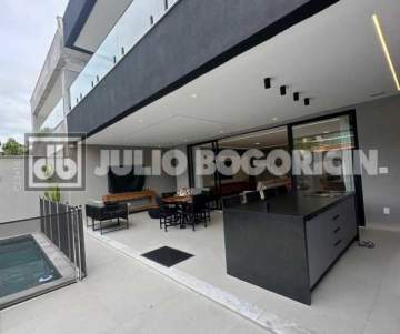 Condomínio com casa triplex à venda 4 suítes master Recreio dos Bandeirantes - JBRB695636