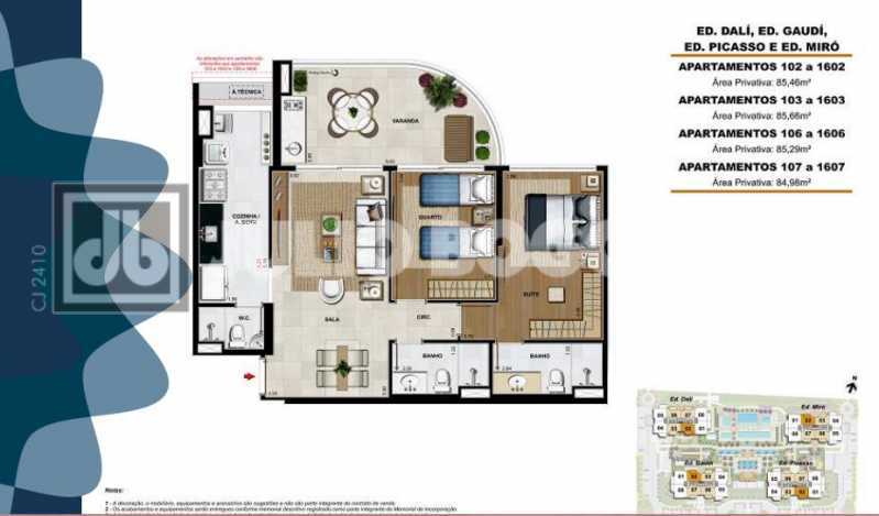 Conheça 01 do imóvel - Apartamento 2 quartos à venda Barra da Tijuca, Rio de Janeiro - R$ 848.000 - JBB216521 - 22 01 - 22