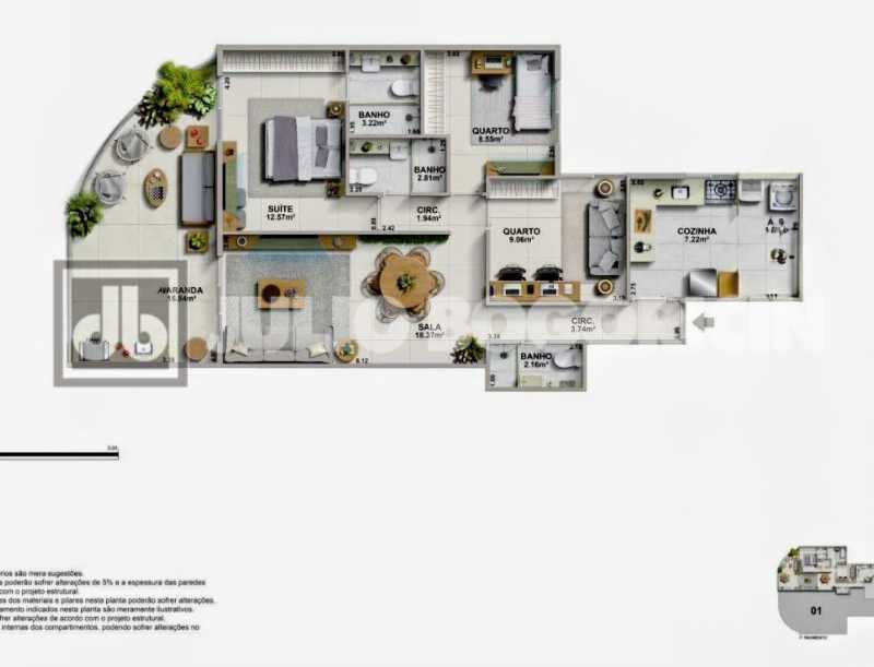 Conheça 08 do imóvel - Residencial Recreio Varanda 3Quartos Suíte 2Vagas luxo - JBRB319290 - 5 08 - 5