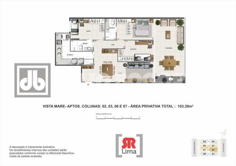 Conheça 06 do imóvel - Apartamento 3 quartos à venda Recreio dos Bandeirantes, Rio de Janeiro - R$ 1.001.206 - JBRB319292 - 6 06 - 6