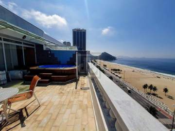 Ótima localização - JULIO BOGORICIN COPACABANA - VENDE -COBERTURA DUPLEX - VISTA MAR - PISCINA - GARAGEM ESCRITURA - 4 QUARTOS - - JBC52597