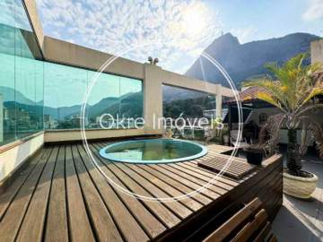 Cobertura duplex 172m2 com 2 quartos no Humaitá - IPCO20001