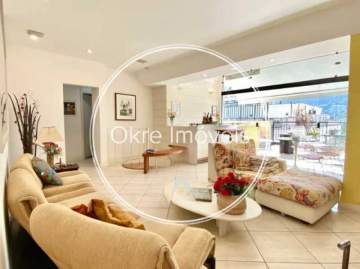 Cobertura 4 quartos para venda e aluguel Laranjeiras, Rio de Janeiro - R$ 2.200.000 - FLCO40022