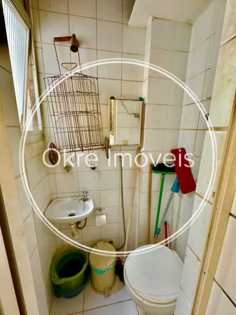 Conheça banheiro serviço do imóvel - APARTAMENTO À VENDA EM IPANEMA! - LEAP31224 - 19 banheiro serviço - 19