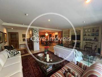 Apartamento à venda em rua tranquila da Lagoa, Rio de Janeiro 4 quartos 207m² - BOAP40023