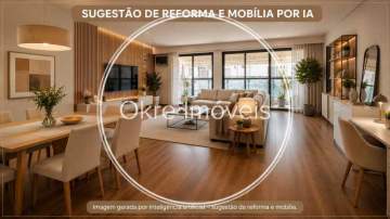 Apartamento com Varanda 104m² à Venda | 2 Quartos (Original 3) | Suíte | Varanda | 1 Vaga - LEAP32058