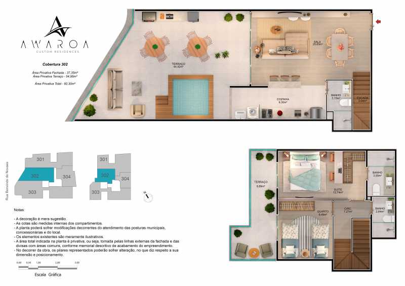 AWAROA PLANTA COBERTURA 302_R0 - 14