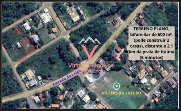 Ótimo Investimento - ÓTIMO TERRENO DE 600 m² PODE FAZER 2 CASAS - VIBF00002