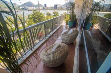 LAAP40050 Vista deslumbrante para o mar e Pão de Açúcar. VENDA APARTAMENTO 4 QUARTOS AV RUI BARBOSA - LAAP40050