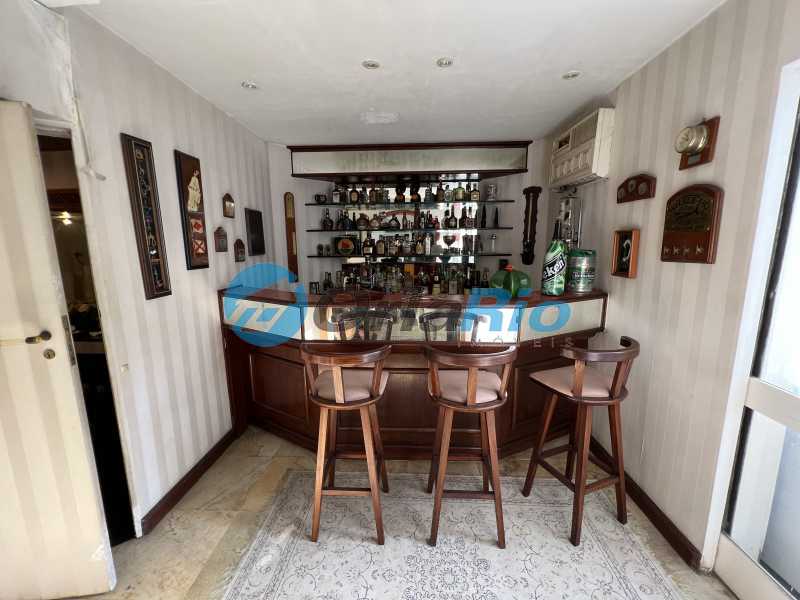 Conheça Bar da sala do imóvel - Cobertura à venda Rua Maestro Francisco Braga, Copacabana, Rio de Janeiro - R$ 2.470.000 - VECO40028 - 14 Bar da sala - 14