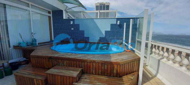 Conheça piscina terraço do imóvel - Cobertura à venda Avenida Atlântica, Copacabana, Rio de Janeiro - R$ 9.500.000 - VECO40052 - 1 piscina terraço - 1