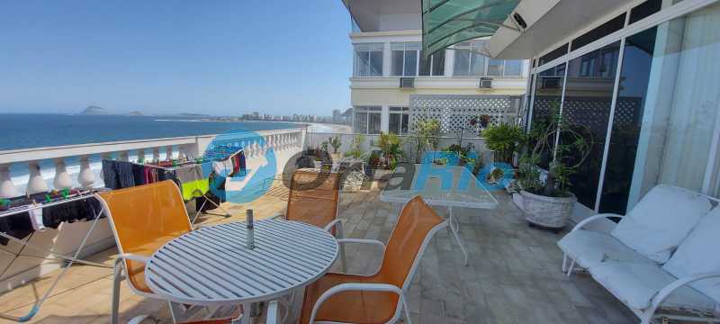 Conheça área externa da piscina do imóvel - Cobertura à venda Avenida Atlântica, Copacabana, Rio de Janeiro - R$ 9.500.000 - VECO40052 - 2 área externa da piscina - 2