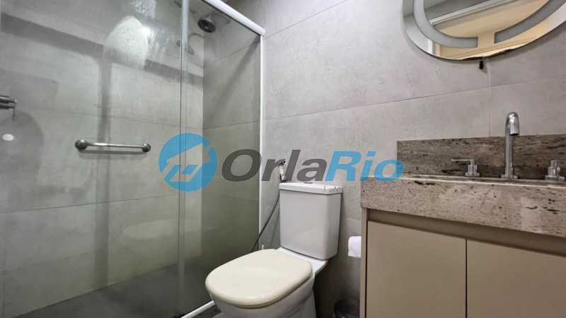 Conheça banheiro social do imóvel - Flat à venda Avenida Atlântica, Copacabana, Rio de Janeiro - R$ 3.175.000 - OLFL20008 - 19 banheiro social - 19