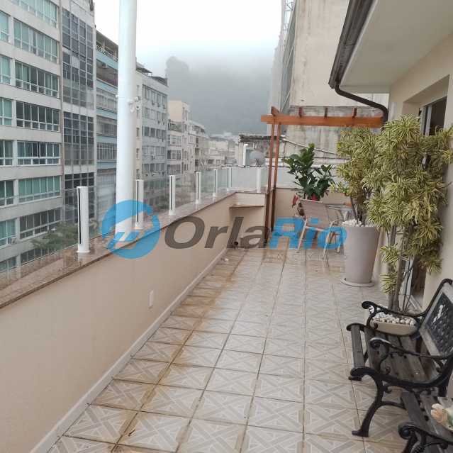 Conheça terraço do imóvel - Cobertura à venda Avenida Atlântica, Copacabana, Rio de Janeiro - R$ 7.000.000 - OLCO30018 - 1 terraço - 1