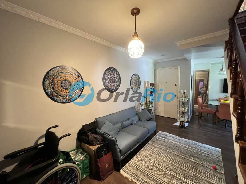 Conheça Sala 1 piso do imóvel - Cobertura à venda Rua Belisário Távora, Laranjeiras, Rio de Janeiro - R$ 1.900.000 - OLCO20014 - 10 Sala 1 piso - 10