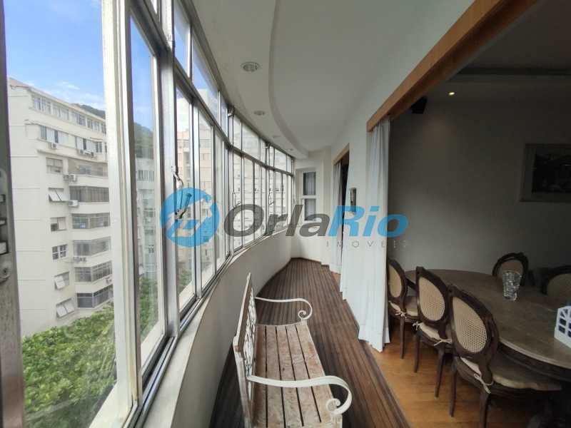 Conheça varanda do imóvel - Apartamento à venda Avenida Nossa Senhora de Copacabana, Leme, Rio de Janeiro - R$ 2.490.000 - OLAP30412 - 8 varanda - 8