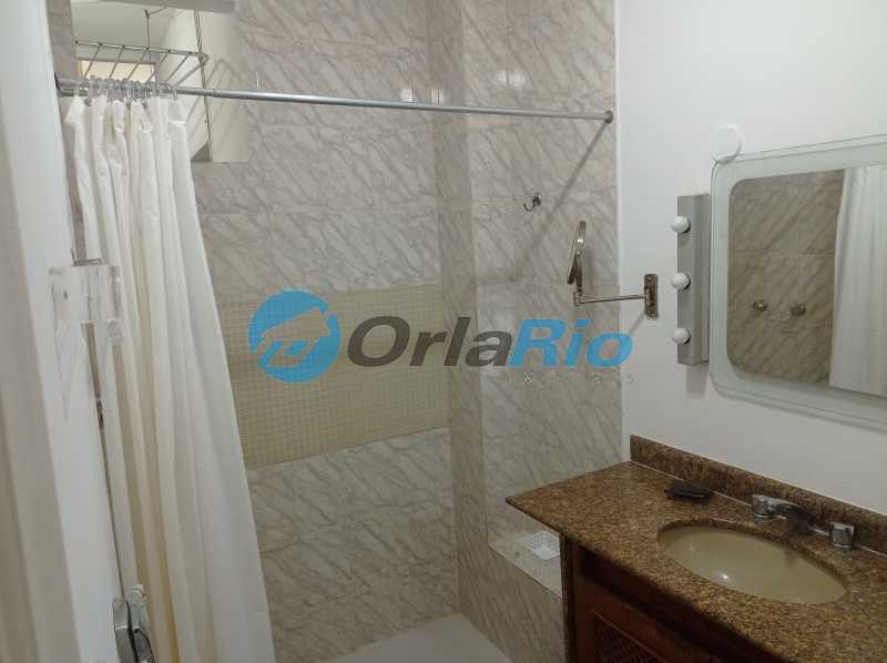 Conheça banheiro social do imóvel - Apartamento à venda Rua Gustavo Sampaio, Leme, Rio de Janeiro - R$ 950.000 - OLAP20592 - 15 banheiro social - 15
