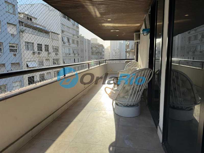 Conheça Varanda do imóvel - Apartamento à venda Rua Gustavo Sampaio, Leme, Rio de Janeiro - R$ 3.799.999 - OLAP40203 - 8 Varanda - 8