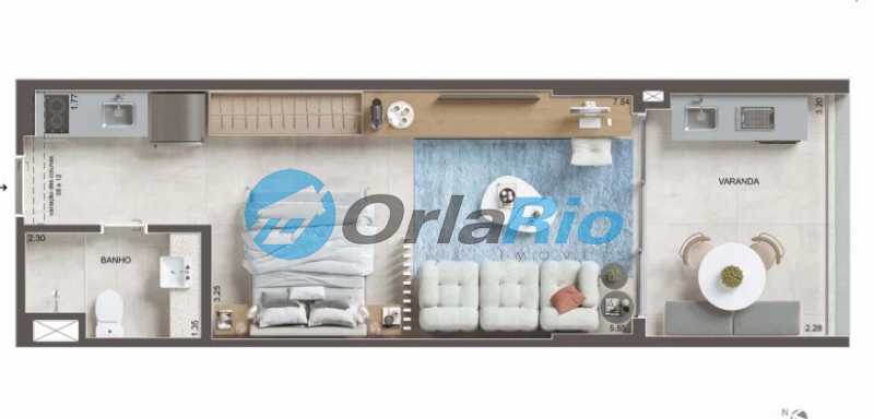 Conheça PLANTA do imóvel - Studio à venda Rua Francisco Otaviano, Ipanema, Rio de Janeiro - R$ 1.950.000 - OLST00010 - 2 PLANTA - 2