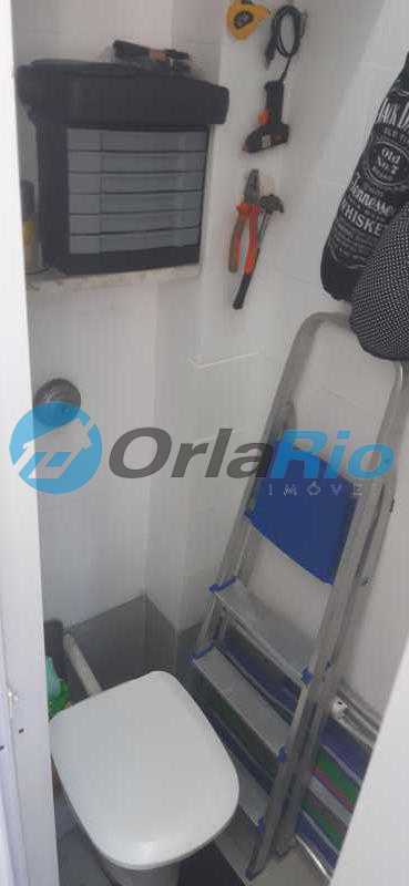 Conheça banheiro de serviço do imóvel - Apartamento à venda Rua Bolivar, Copacabana, Rio de Janeiro - R$ 950.000 - OLAP20658 - 25 banheiro de serviço - 25