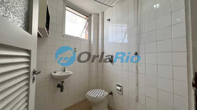 Conheça banheiro dependência do imóvel - Apartamento à venda Rua Marechal Mascarenhas de Morais, Copacabana, Rio de Janeiro - R$ 1.100.000 - OLAP10412 - 22 banheiro dependência - 22