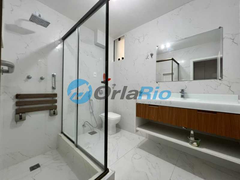 Conheça banheiro social do imóvel - Apartamento à venda Rua Gustavo Sampaio, Leme, Rio de Janeiro - R$ 1.175.000 - OLAP30951 - 17 banheiro social - 17