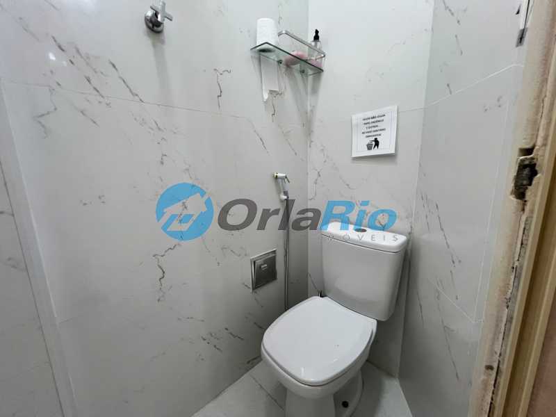Conheça banheiro de serviço do imóvel - Apartamento à venda Rua Gustavo Sampaio, Leme, Rio de Janeiro - R$ 1.175.000 - OLAP30951 - 27 banheiro de serviço - 27