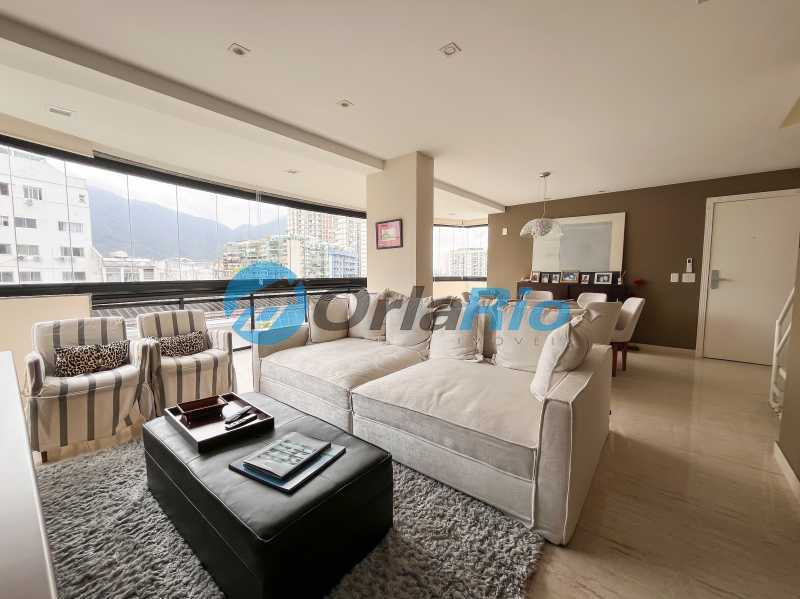Conheça Sala 1º Piso do imóvel - Cobertura à venda Rua Humberto de Campos, Leblon, Rio de Janeiro - R$ 6.850.000 - OLCO40046 - 12 Sala 1º Piso - 12