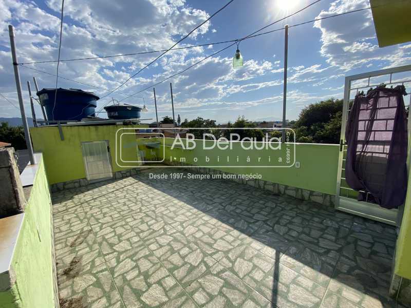 Conheça TERRAÇO do imóvel - VENDE EM REALENGO - R. COMANDANTE SANTOS PORTO - CASA DUPLEX DE FUNDOS COM 02 QUARTOS - ABCA20118 - 18 TERRAÇO - 18