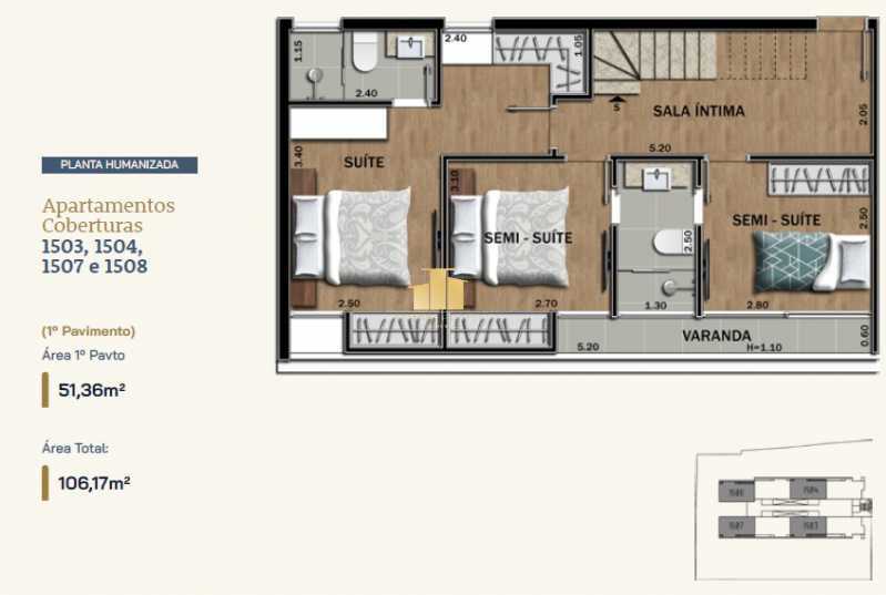 Lançamento - Cobertura à venda Rua José Romão Guedes,Juiz de Fora,MG - R$ 690.000 - TFCO30023