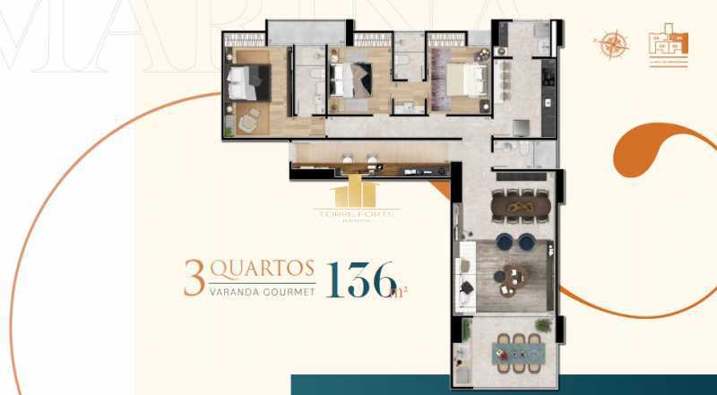 Conheça Aparttamento 3 Suites a Venda do imóvel - O Ápice do Viver Bem: Imponente Residência de 136m² em Andar Alto no Marina Residence - Sofisticação, Conforto e Vista Definitiva - TFAP30173 - 22 Aparttamento 3 Suites a Venda - 22