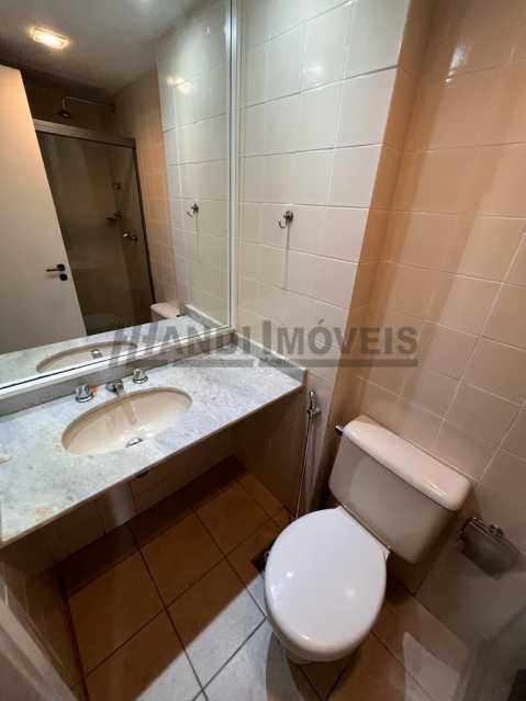 Conheça banheiro social do imóvel - Apartamento 2 quartos à venda Laranjeiras, Rio de Janeiro - R$ 760.000 - HLAP20332 - 12 banheiro social - 12