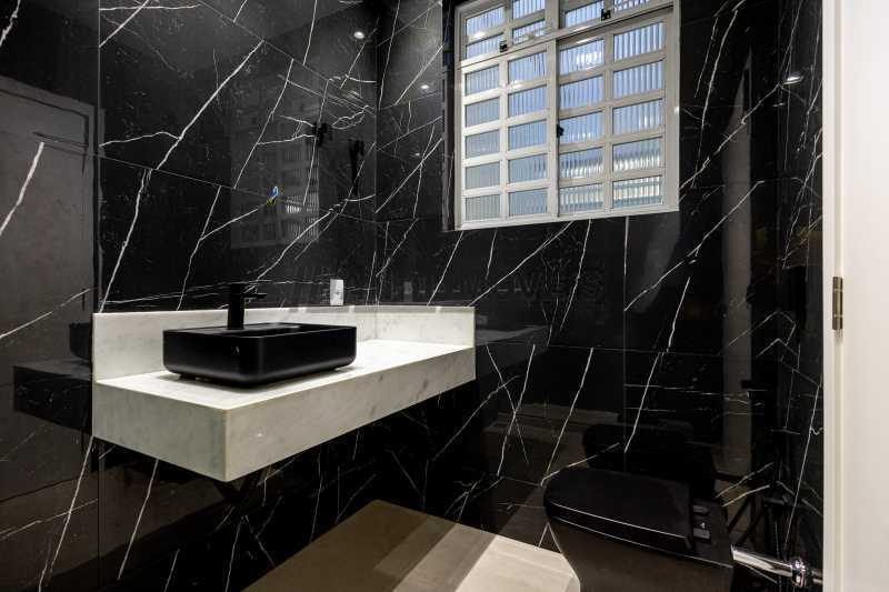 Conheça Banheiro Social 1-2 do imóvel - Apartamento 4 quartos à venda Flamengo, Rio de Janeiro - R$ 2.990.000 - HLAP40099 - 19 Banheiro Social 1-2 - 19
