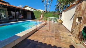 CASA LINEAR MODERNA EM CONDOMÍNIO FECHADO, 4 QUARTOS, 1 SUÍTE, 2 VGAS, ÁREA GOURMET, PISCINA - TAQUARA - CS3280